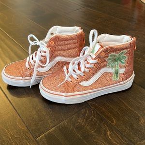 Kids Sk-8 Hi Sequin Patch Vans